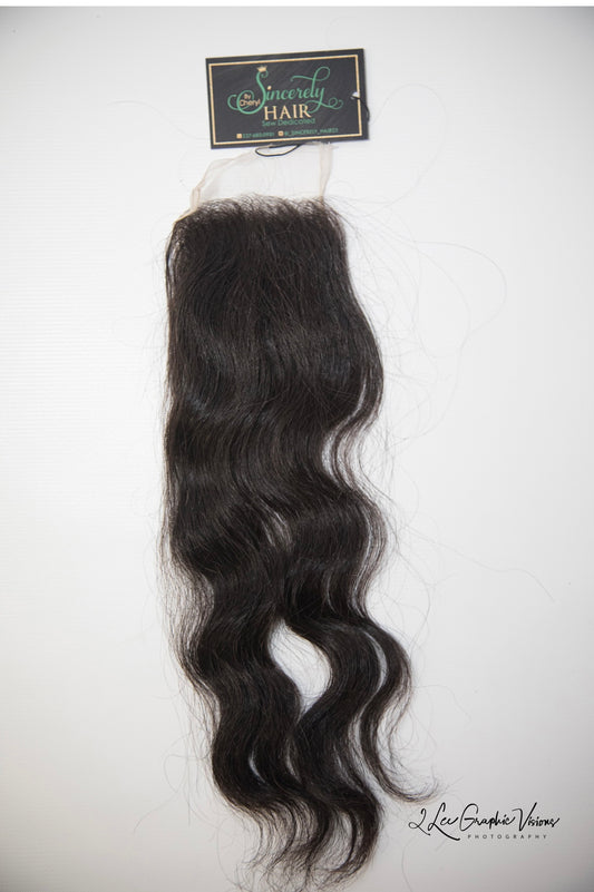 Raw Cambodian closure (wavy)
